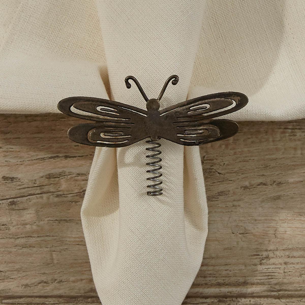 Dragonfly Napkin Ring - Set of 6 Park Designs - The Fox Decor
