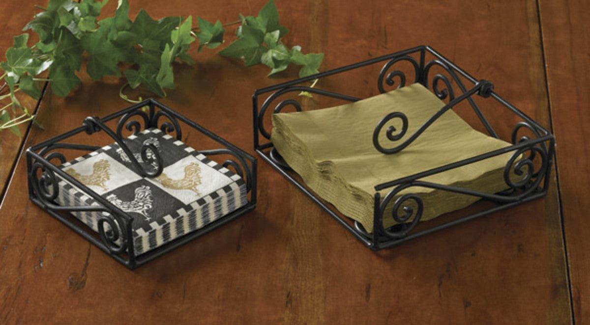 Village Luncheon Napkin Holder - Black  Park Designs