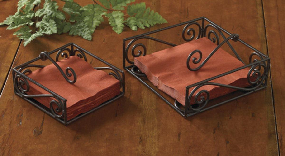 Village Luncheon Napkin Holder - Brown Burl Park Designs