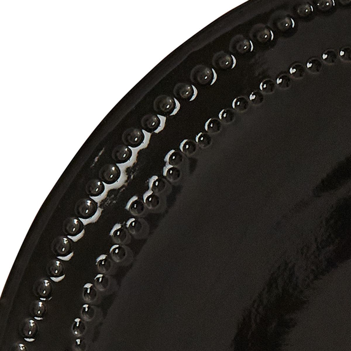 Peyton Dinner Plate - Black Set of 8 Park Designs - The Fox Decor