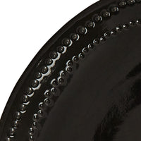 Peyton Dinner Plate - Black Set of 8 Park Designs - The Fox Decor