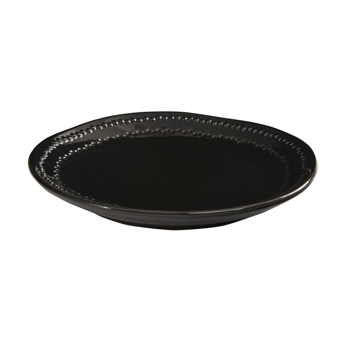 Peyton Salad Plate - Black Set of 8 Park Designs - The Fox Decor