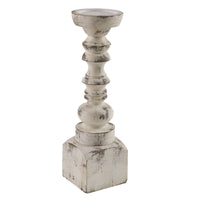 Brighton Wood Candle Holder - Whitewashed 15