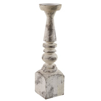 Brighton Wood Candle Holder - Whitewashed 18