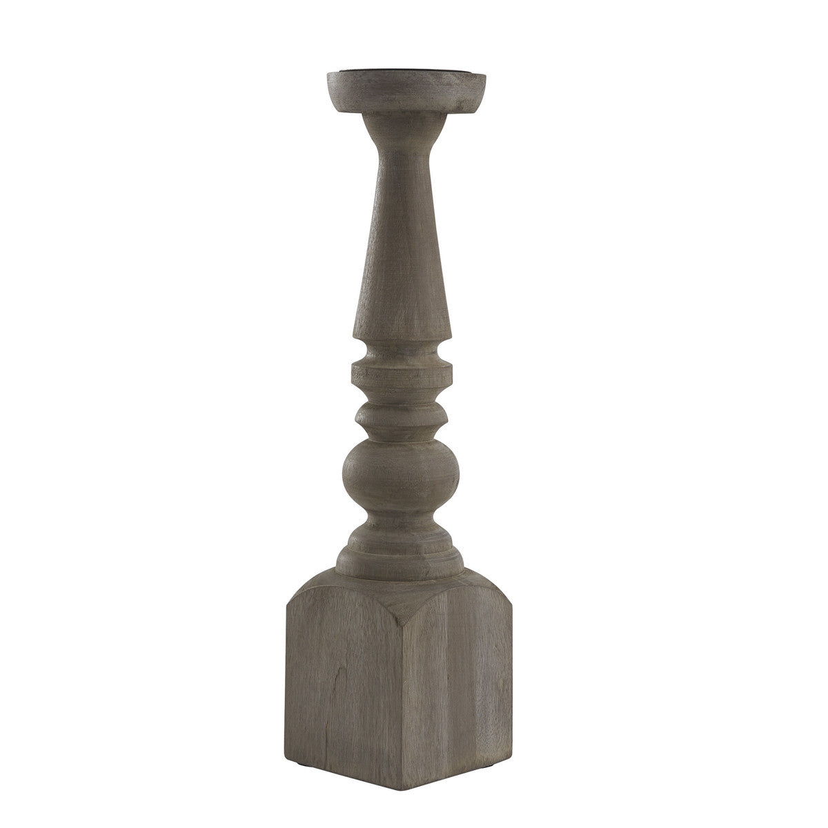 Brighton Wood Candle Holder - Whitewashed 18" Park Designs - The Fox Decor