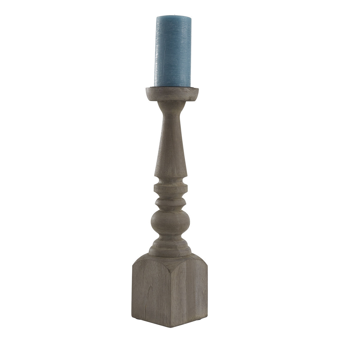 Brighton Wood Candle Holder - Whitewashed 18" Park Designs - The Fox Decor