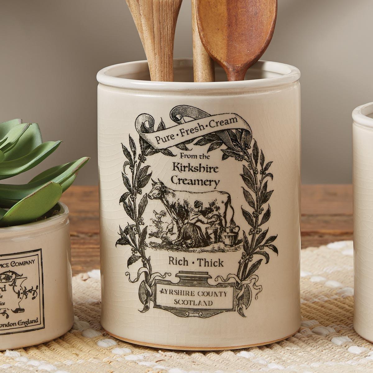 Ironstone Crock - Creamery Park Designs - The Fox Decor