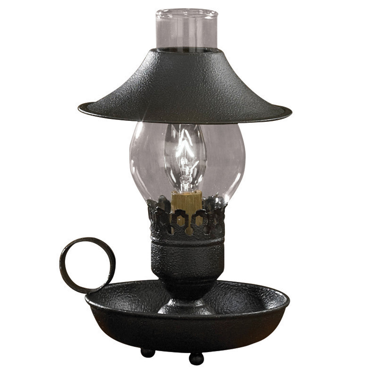 Chamberstick Lamp with 9" Shade - Black Park Designs - The Fox Decor