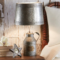 Thumbnail for Antique Milkcan Lamp With Tin Shade - Park Designs