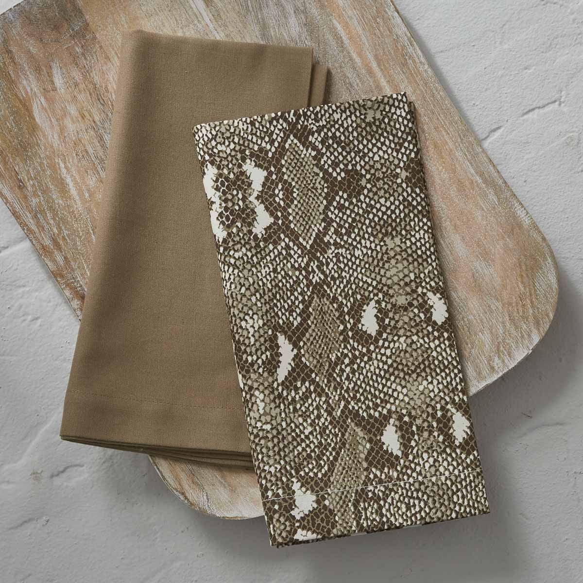 Snakeskin Printed Napkin - Set of 8 Park Designs - The Fox Decor