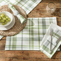 Thumbnail for Greenlee Printed Plaid Napkins  - Set Of 12  Park Designs