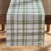 Thumbnail for Greenlee Printed Plaid Table Runner 72
