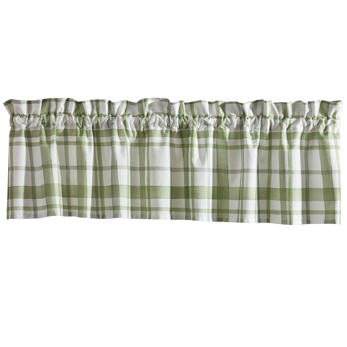 Greenlee Printed Plaid Valance 14" L - Set of 2 Park designs - The Fox Decor