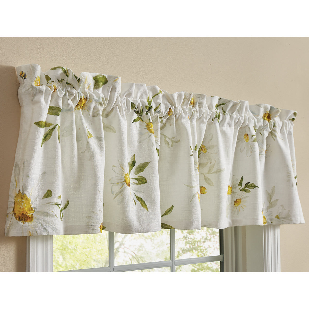 Daisies Valance 14"L - Set of 2 Park Designs - The Fox Decor
