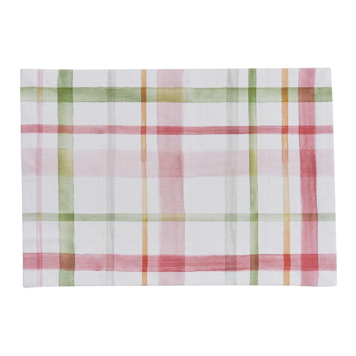 Bella Watercolor Plaid Napkin - Set of 4 Park Designs - The Fox Decor