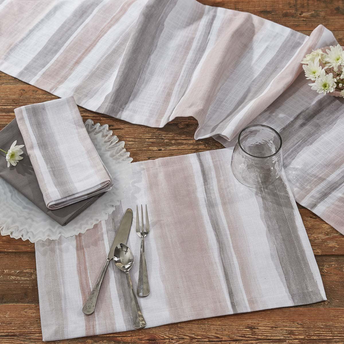 Sweet Pea Stripe Napkin - Set of 4 Park Designs - The Fox Decor