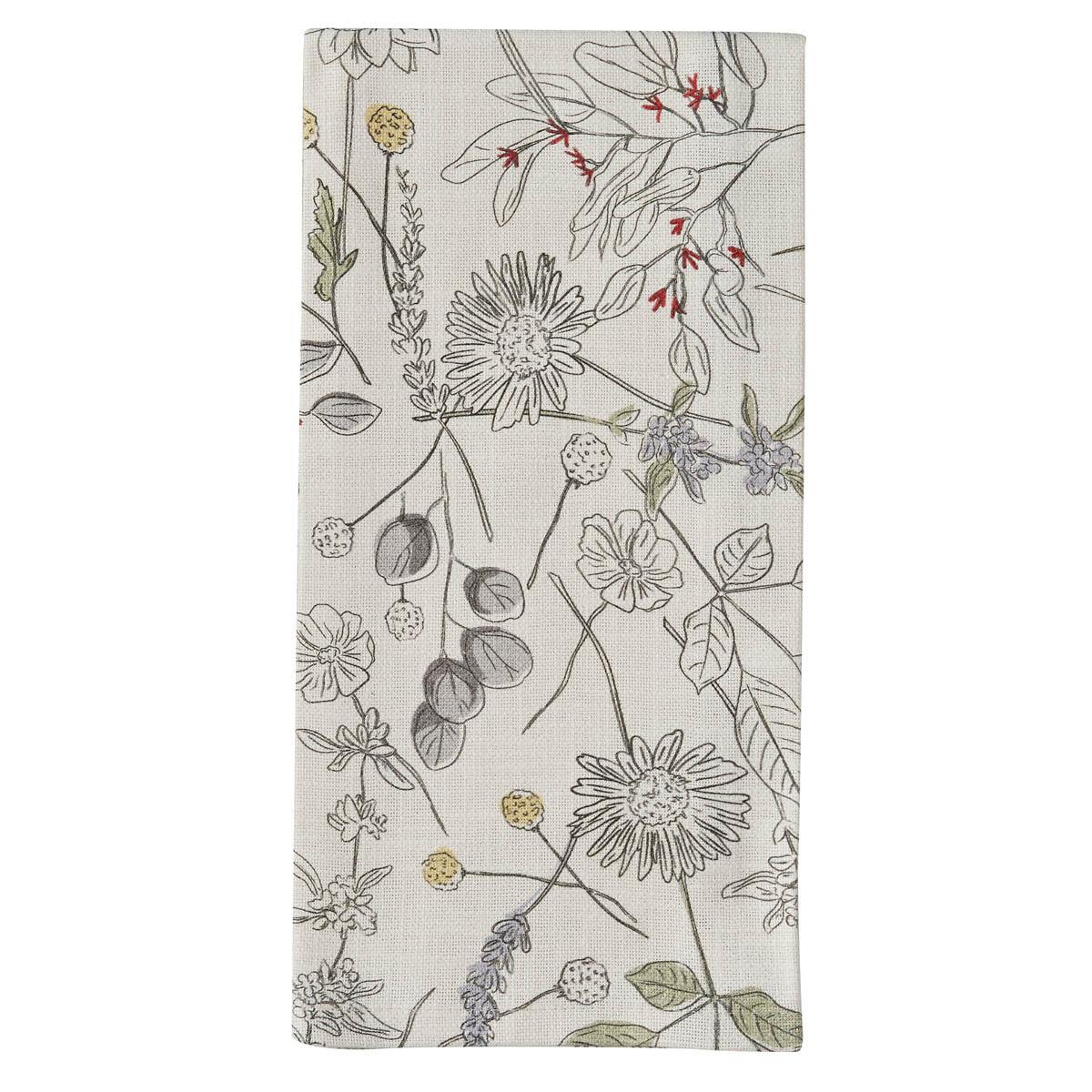 Chloe Floret Printed Towel - Set of 2 Park Designs