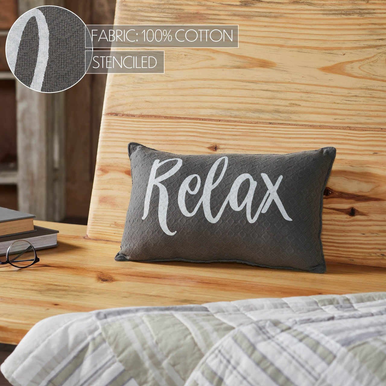 Finders Keepers Relax Pillow 9.5x14 - The Fox Decor