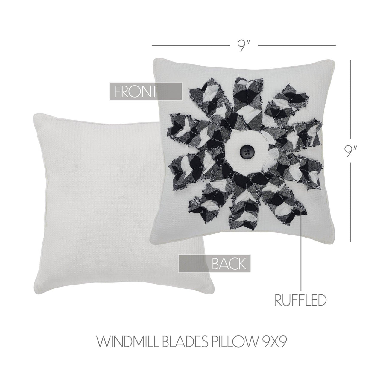 Finders Keepers Windmill Blades Pillow 9x9 - The Fox Decor