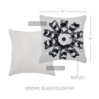 Finders Keepers Windmill Blades Pillow 9x9 - The Fox Decor