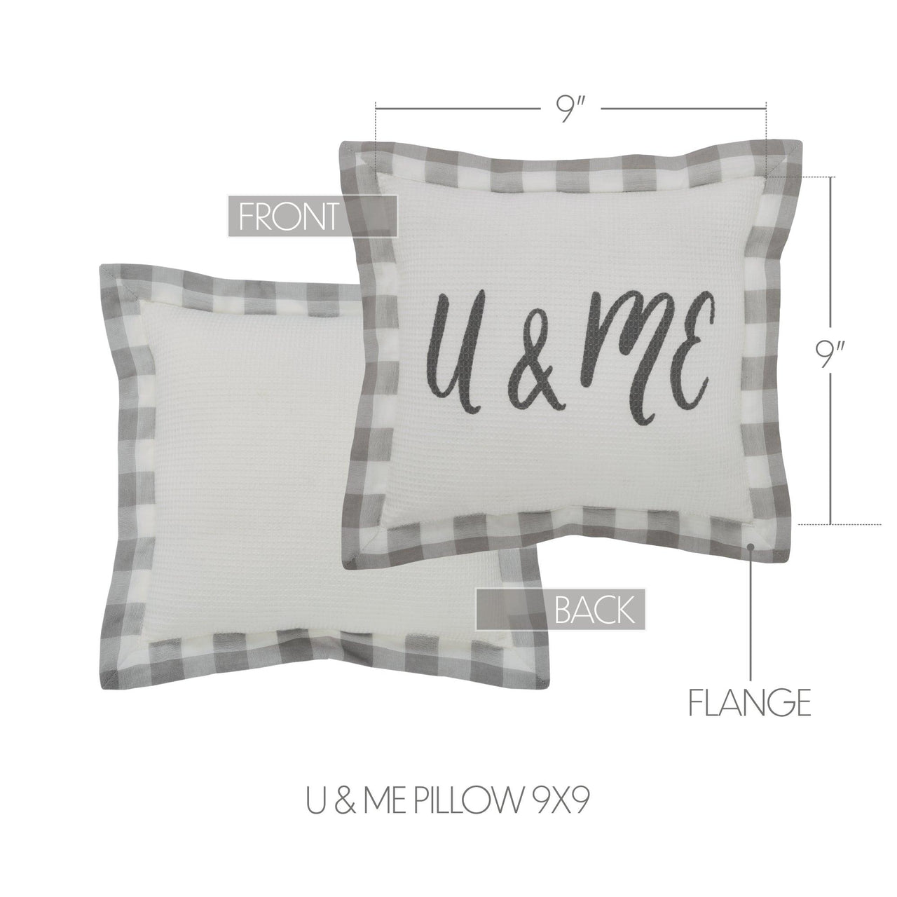 Finders Keepers U & Me Pillow 9x9 - The Fox Decor