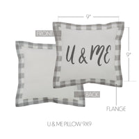 Finders Keepers U & Me Pillow 9x9 - The Fox Decor