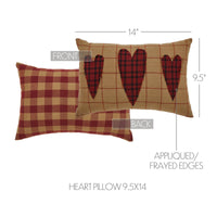 Thumbnail for Connell Heart Pillow 9.5x14 - The Fox Decor