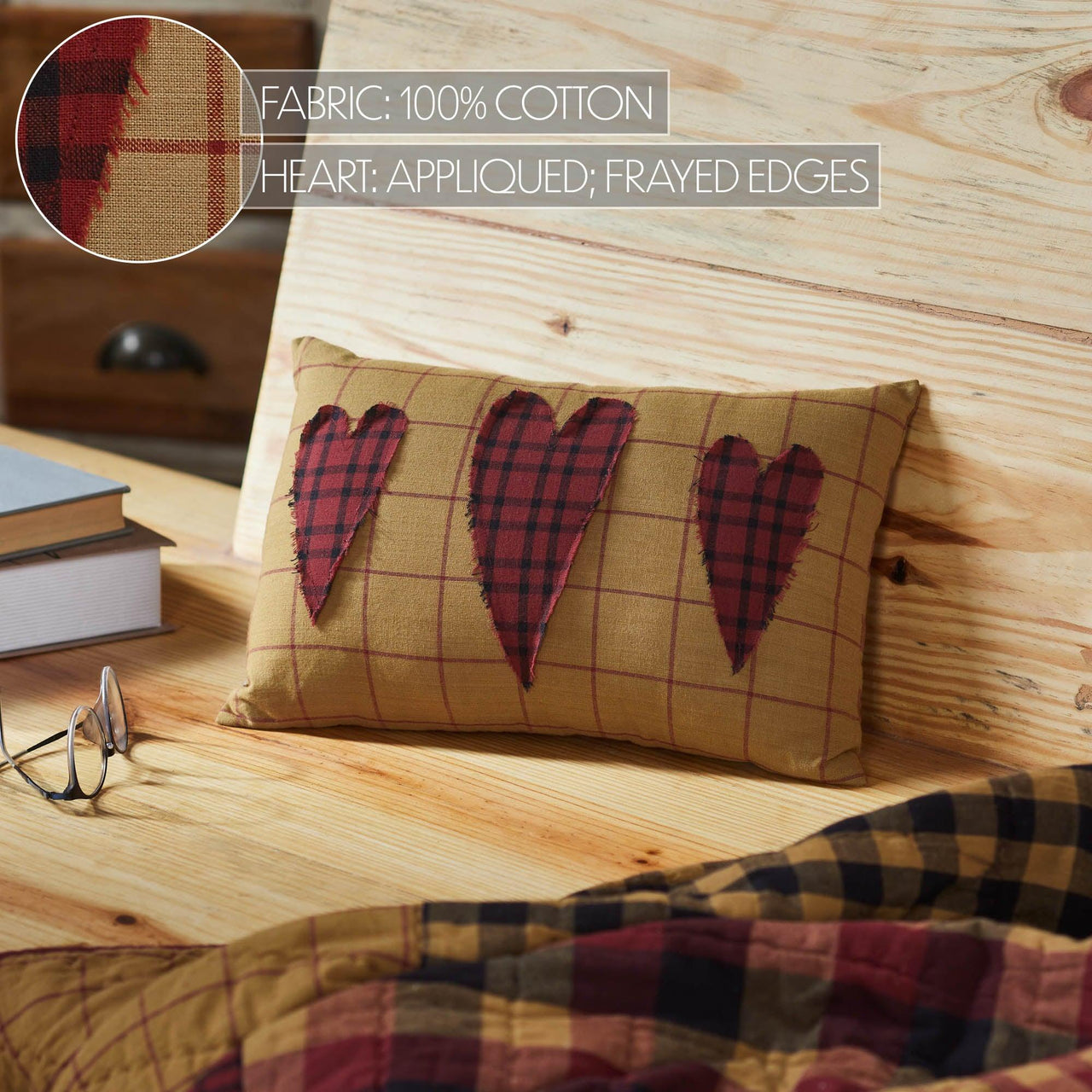 Connell Heart Pillow 9.5x14 - The Fox Decor