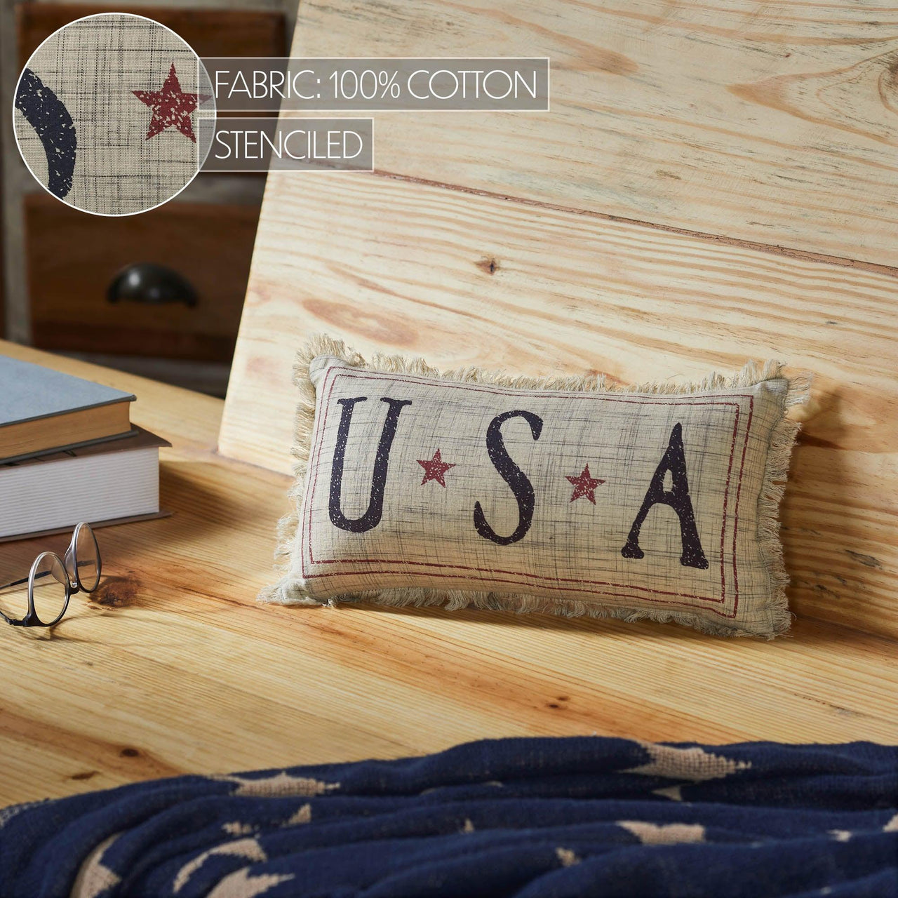 My Country USA Pillow 7x13 - The Fox Decor