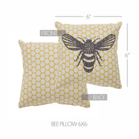 Buzzy Bees Bee Pillow 6x6 - The Fox Decor