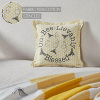 Buzzy Bees Un-Bee-Lievably Blessed Pillow 9x9 - The Fox Decor