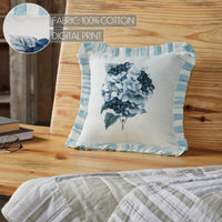 Finders Keepers Hydrangea Ruffled Pillow 12x12 - The Fox Decor