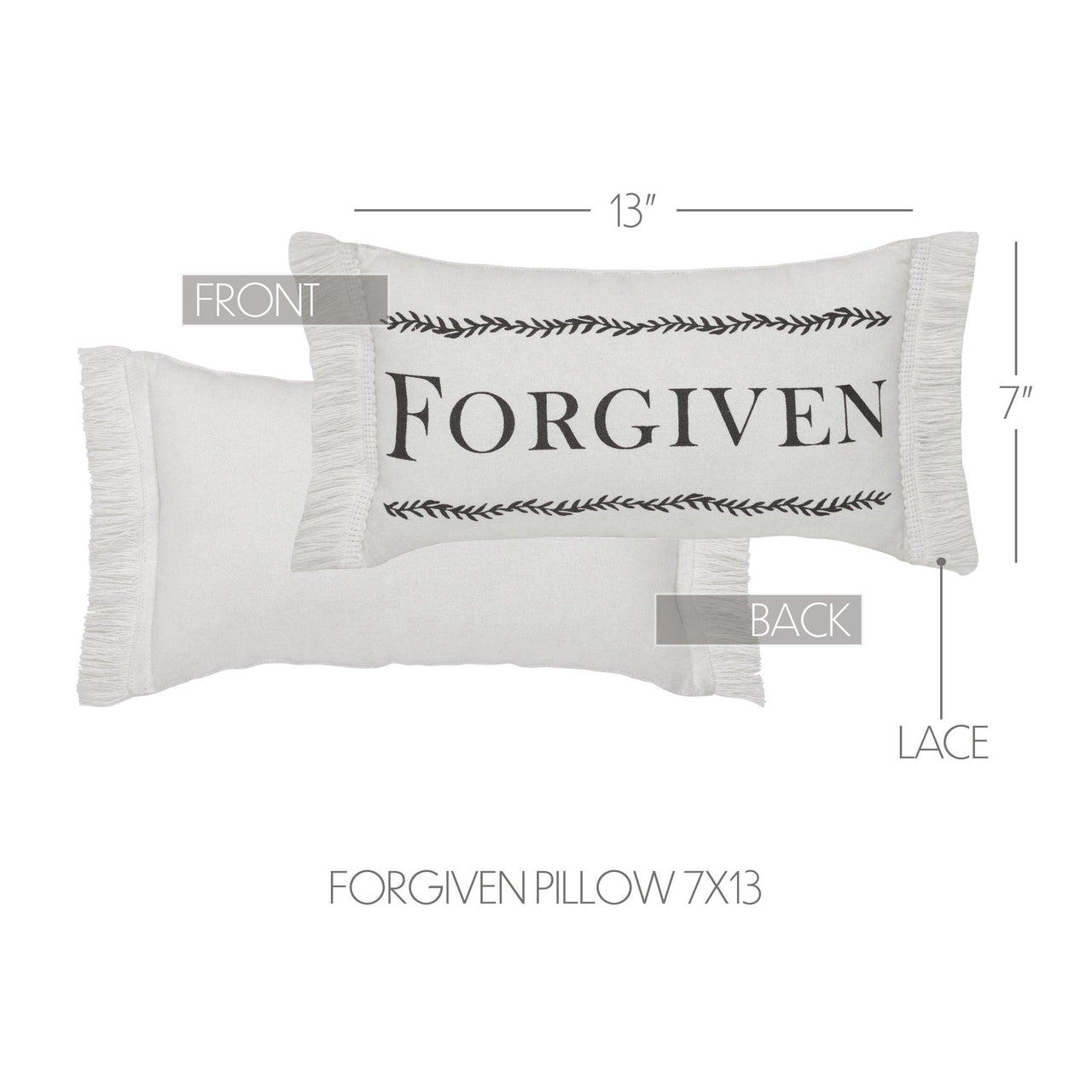 Risen Forgiven Pillow 7x13 - The Fox Decor