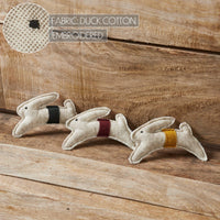 Spring In Bloom Primitive Leaping Bunny Bowl Filler Set of 3 3.6x5.5 - The Fox Decor