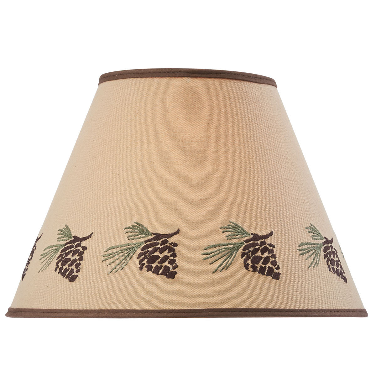 Pinecone Embroidered Shades - 12" Park Designs