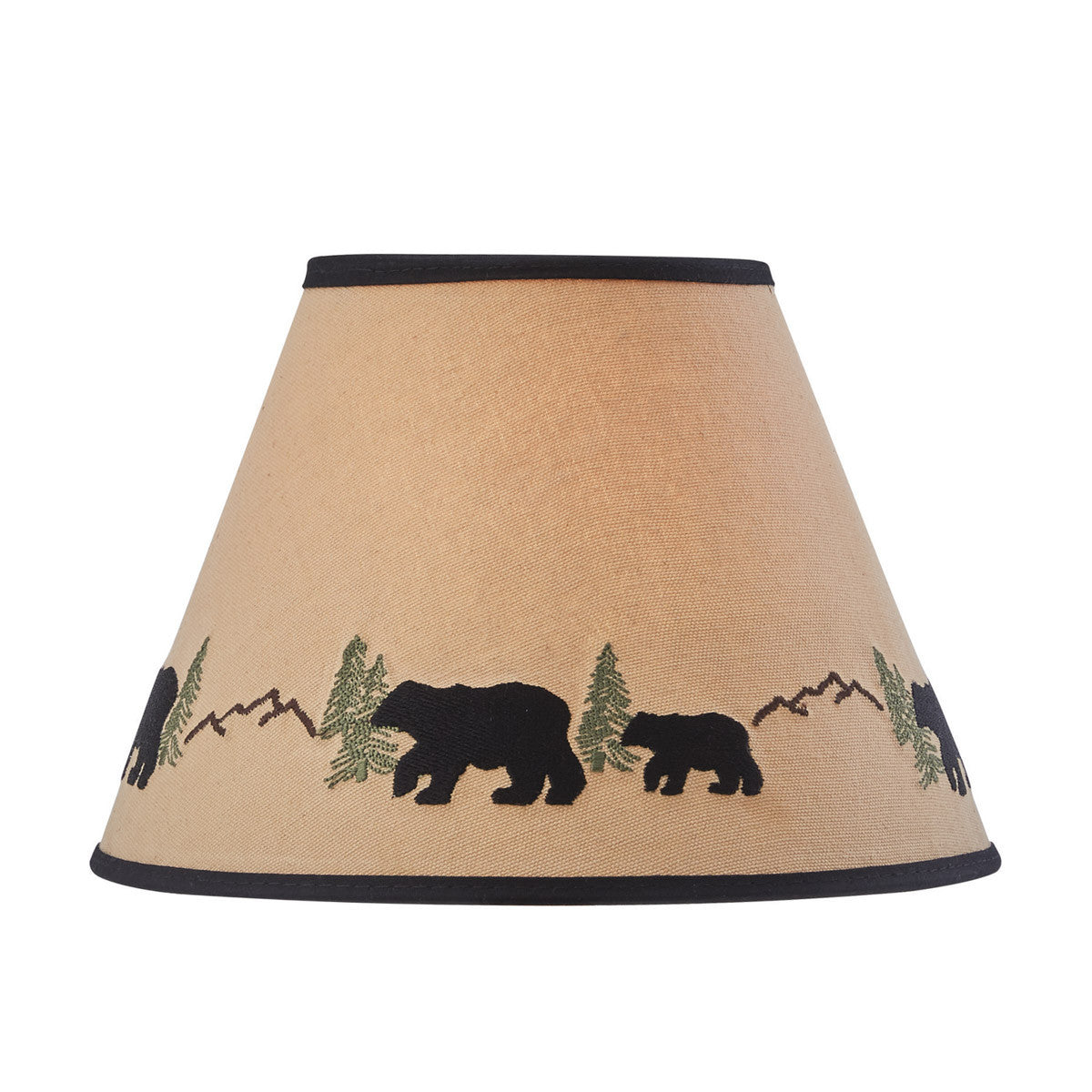 Black Bear Embroidered Shade - 10" Park Designs