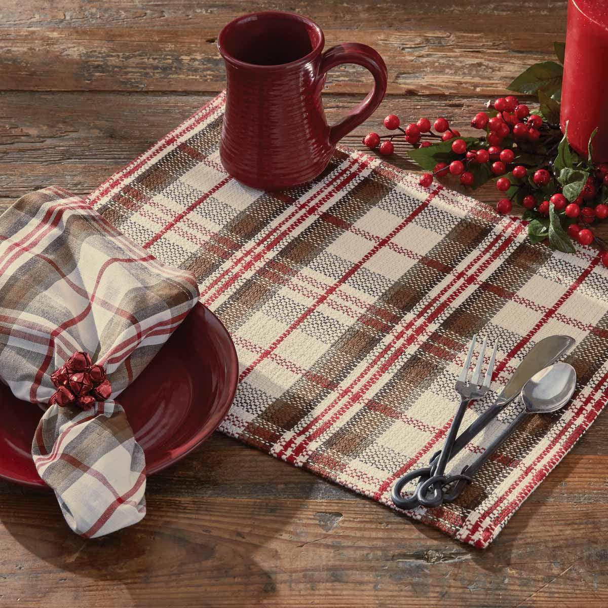 Harper Plaid Placemat Set of 12  Park Designs