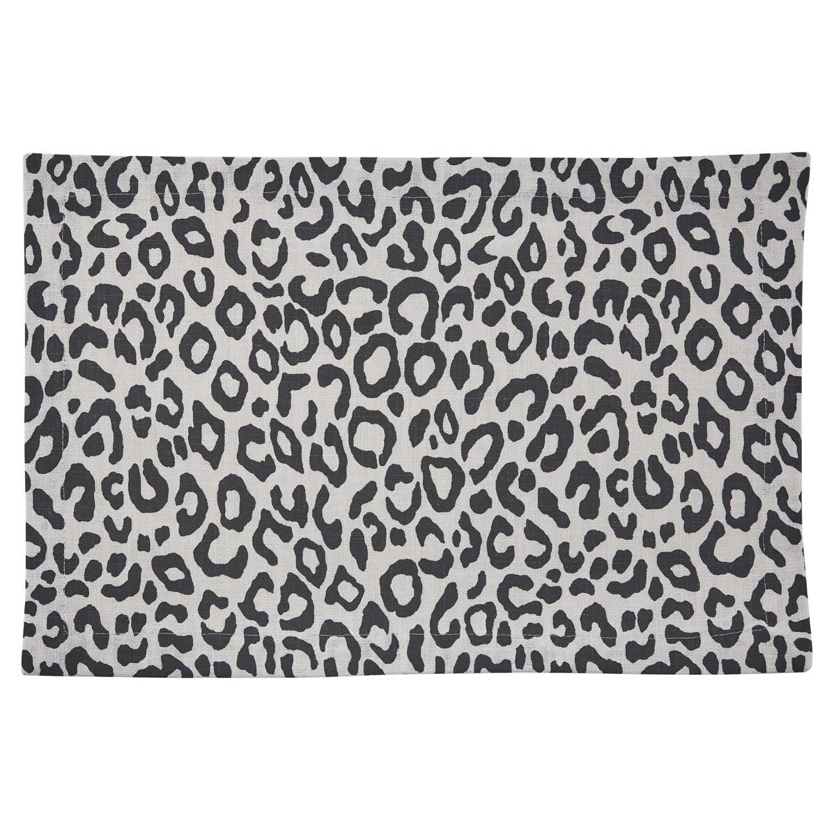 Safari Leopard Printed Napkin - Black Set of 4 Park Designs - The Fox Decor