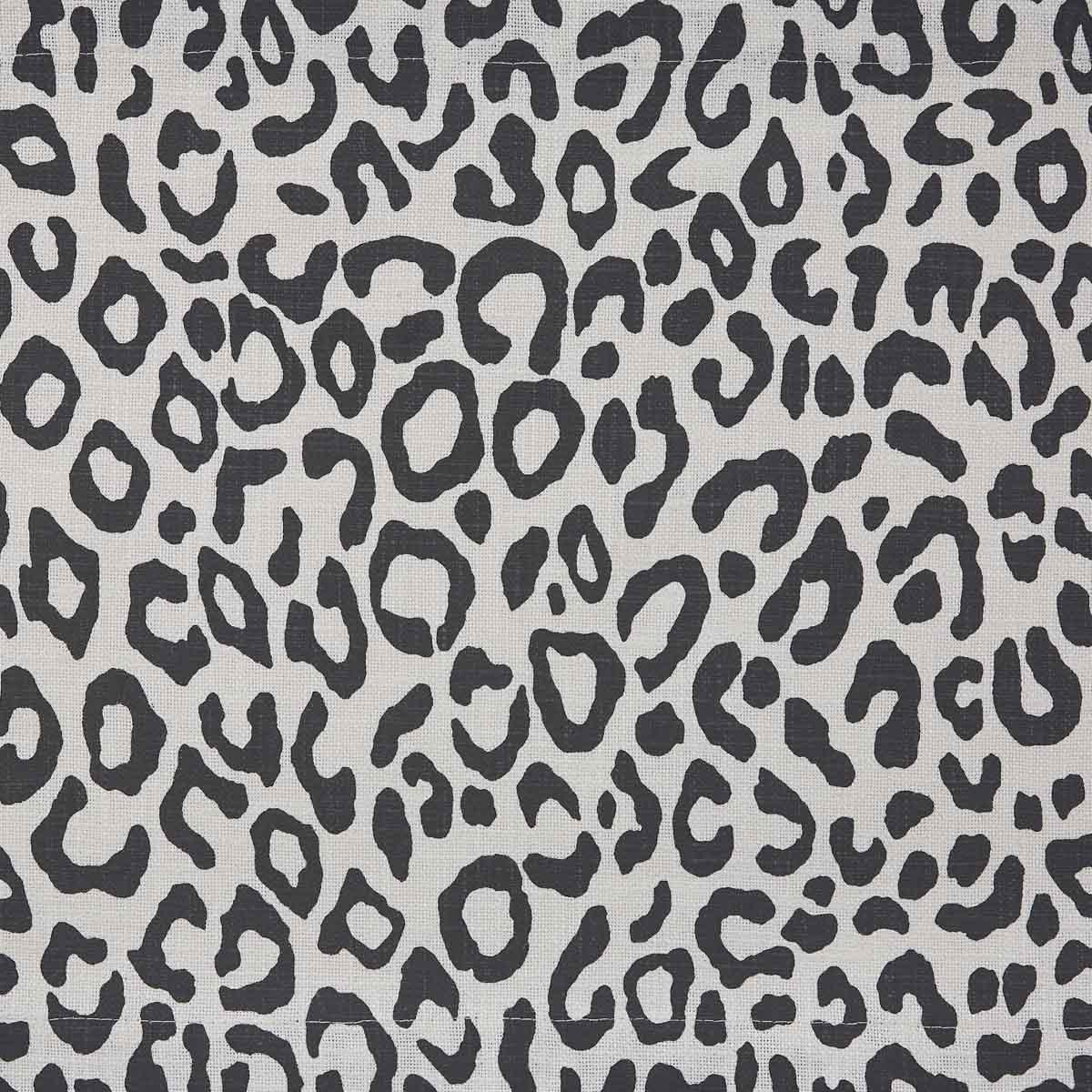 Safari Leopard Printed Napkin - Black  Set of 4  Park Designs