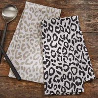 Thumbnail for Safari Leopard Printed Towel - Natural Set of 2 Park Designs - The Fox Decor