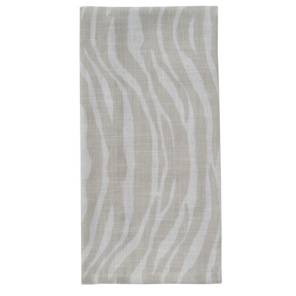 Zebra Printed Towel - Tassels Set of 2 Park Designs - The Fox Decor