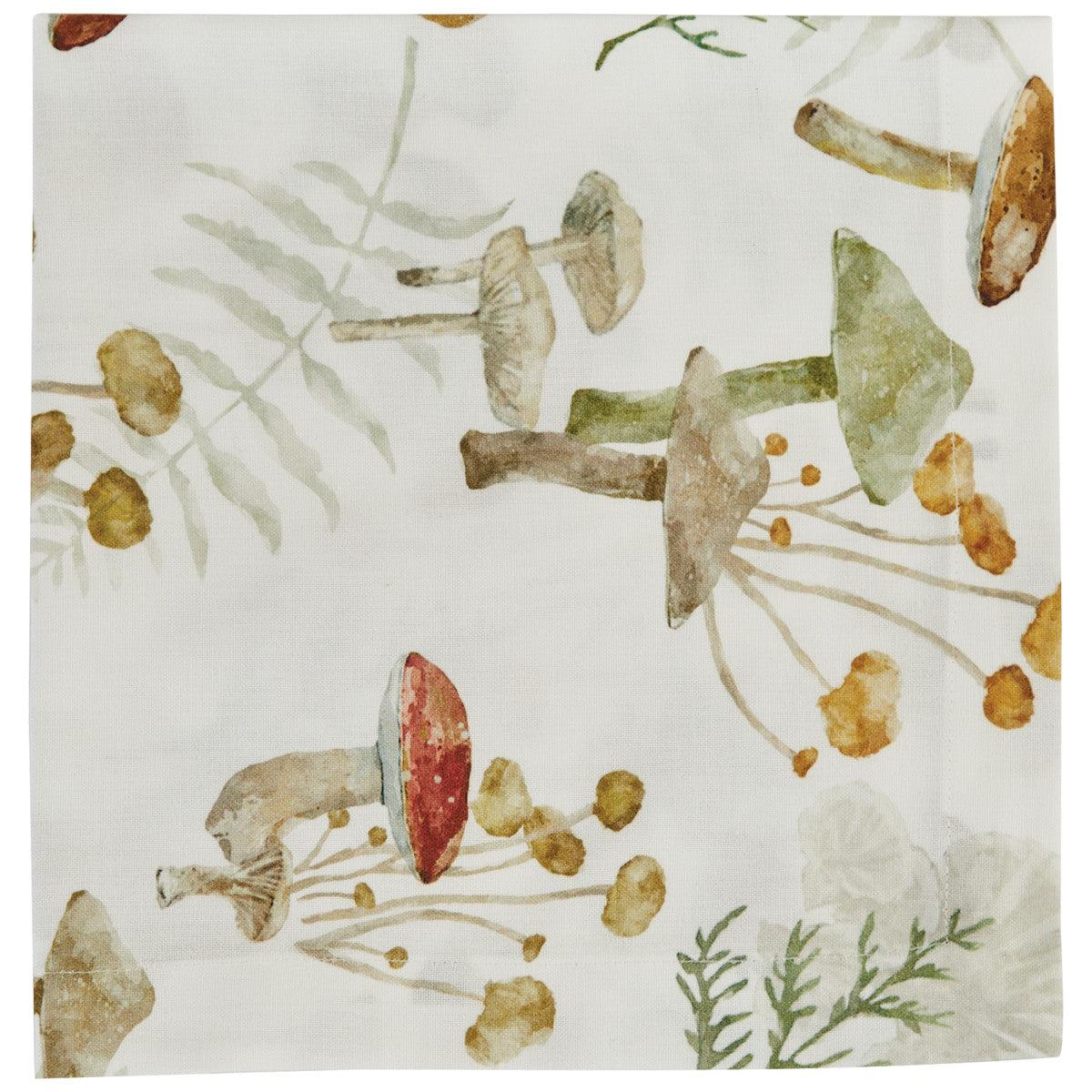 Wild Mushrooms Napkin Set of 12 Park Designs - The Fox Decor