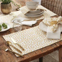 Thumbnail for Golden Geo Table Runner 72