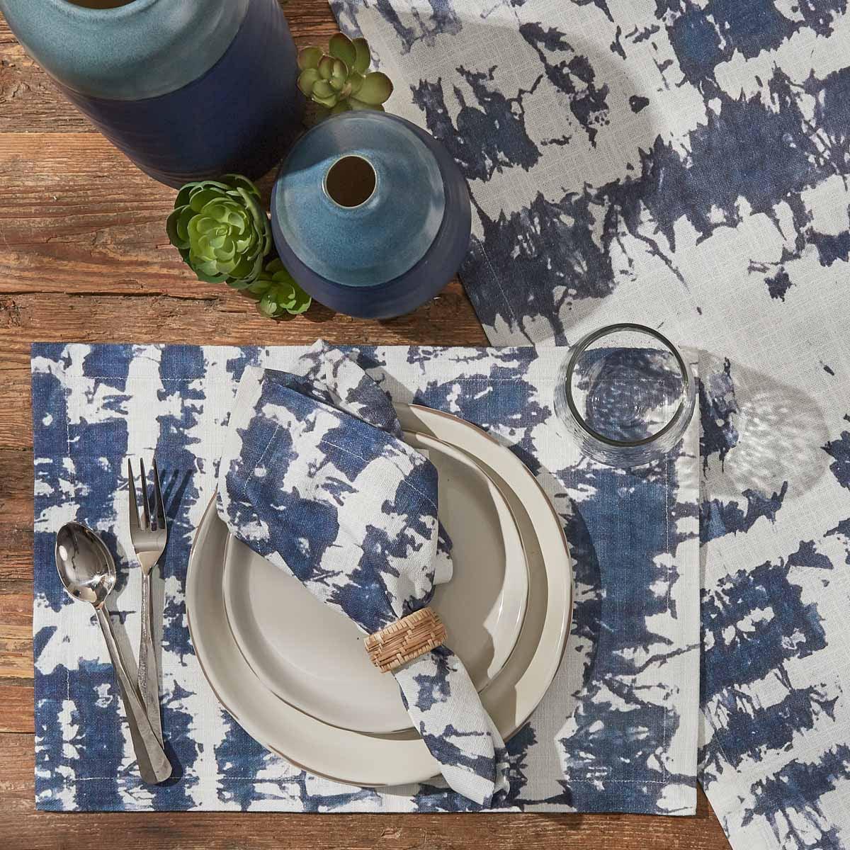 Indigo Printed Placemat Set Of 4 Park Designs - The Fox Decor