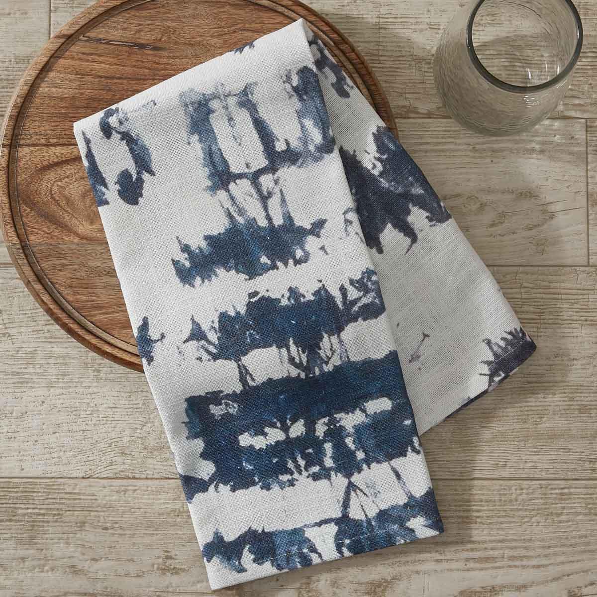 Indigo Printed Towel Set Of 2 Park Designs - The Fox Decor