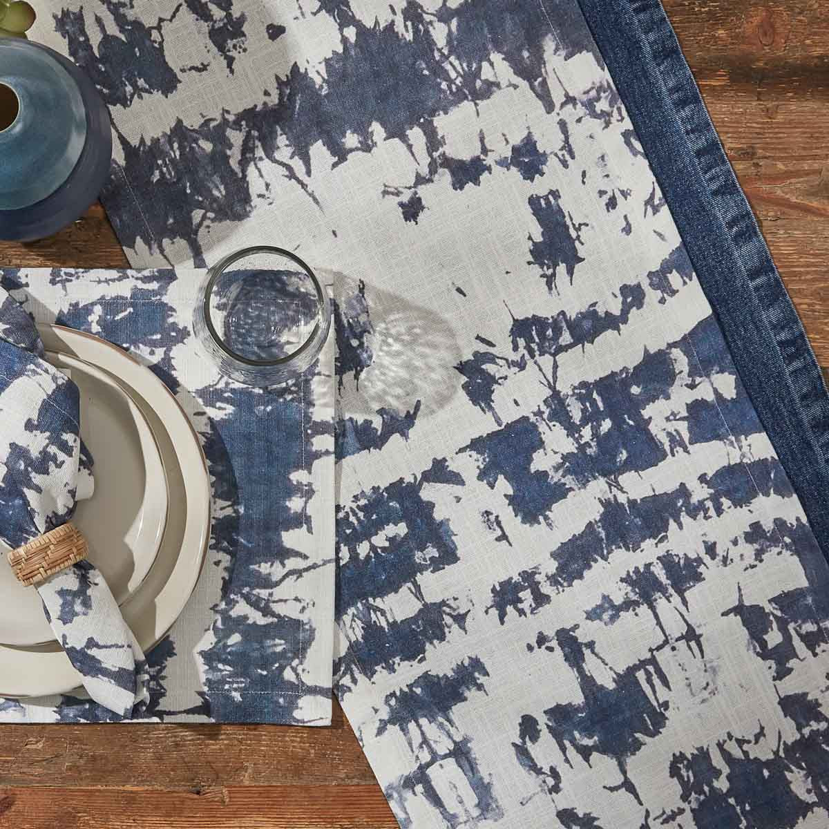 Indigo Printed Table Runner 72"L Park Designs