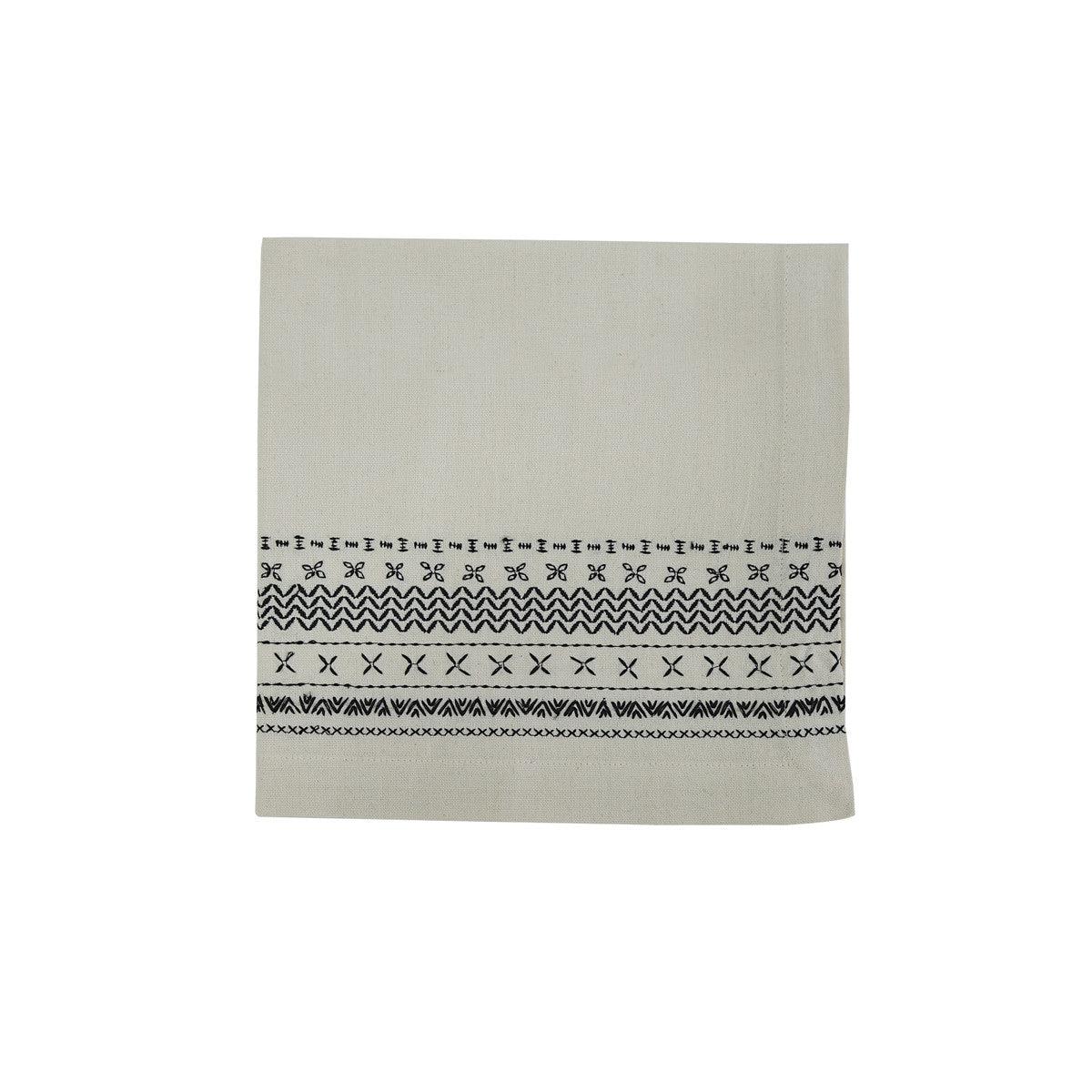 Soma Embroidered Napkin Set of 4 Park Designs - The Fox Decor
