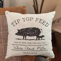 Thumbnail for Tip Top Feed Farmhouse Pillow