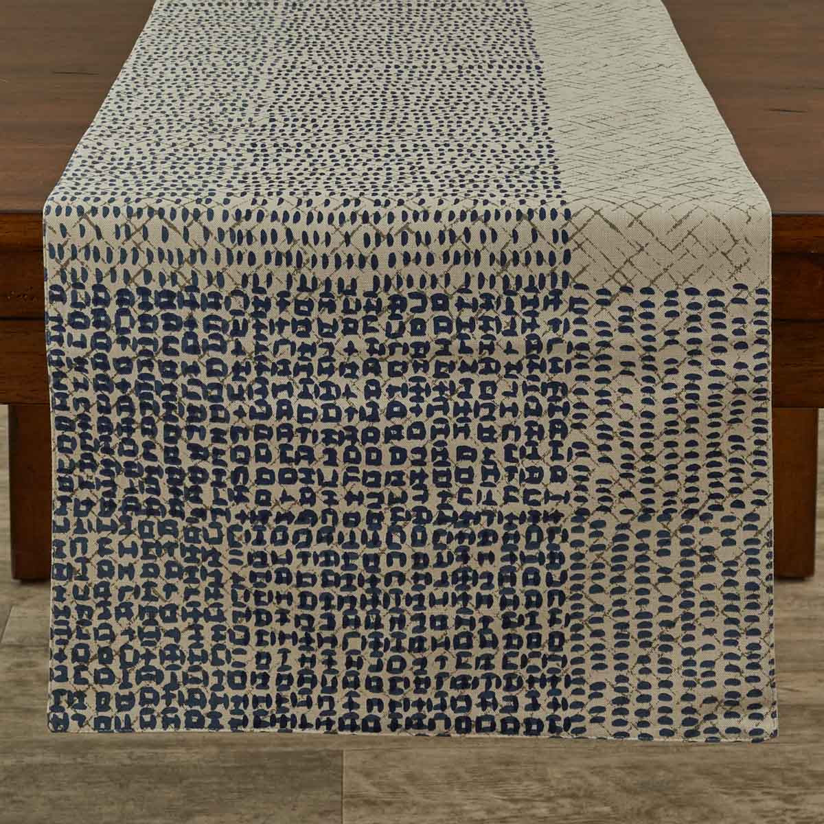 Criss Cross Table Runner Midnight 72"L Set of 2 Park Designs - The Fox Decor