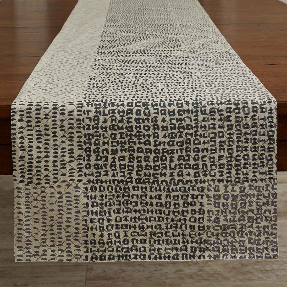 Criss Cross Table Runner - Slate - 72"L Set of 2 Park Designs - The Fox Decor